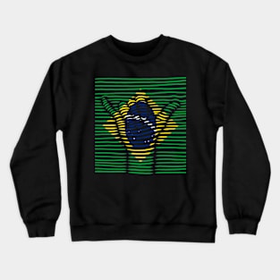 Brazil Proud Flag, Brazil gift heritage, Brazilian girl Boy Friend Brazilian Crewneck Sweatshirt